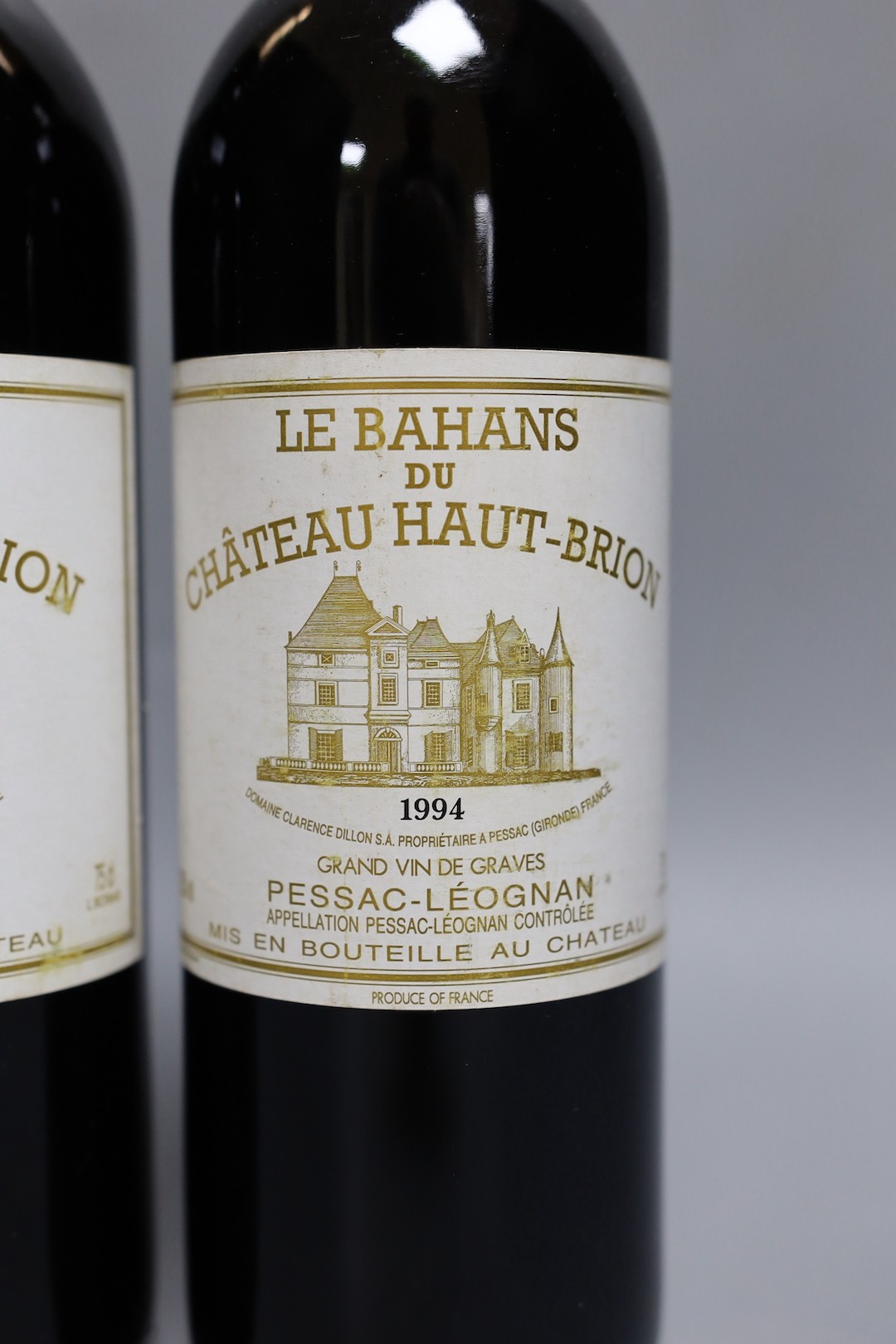 Two bottles Chateau Bahans-Haut Brion (2nd wine of Chateau Haut Brion), 1994 75cl